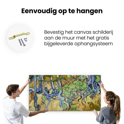 Canvas schilderij ophangen Boomwortels - Vincent van Gogh