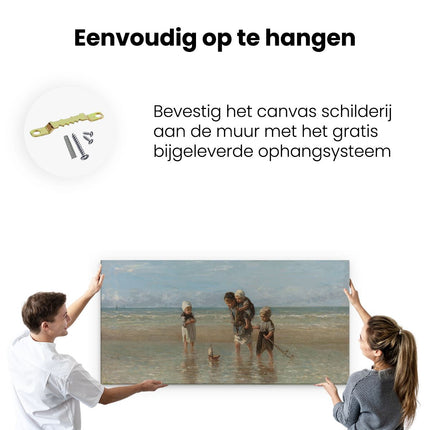 Canvas schilderij ophangen Kinderen der Zee - Jozef Israëls