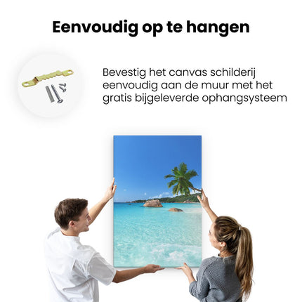 Canvas schilderij ophangen Tropisch Strand En Zee 