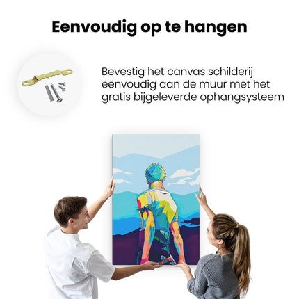 Canvas schilderij ophangen Anime Karakter Roronoa Zoro