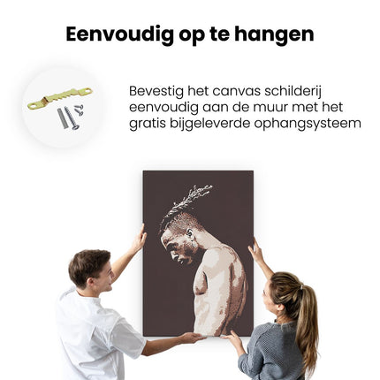 Canvas schilderij ophangen XXXTentacion 