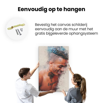 Canvas schilderij ophangen XXXTentacion op Olieverf