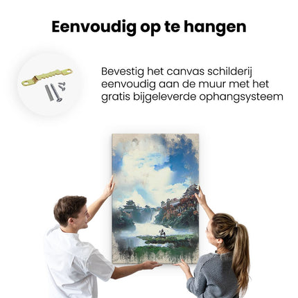 Canvas schilderij ophangen Game Ghost of Tsushima