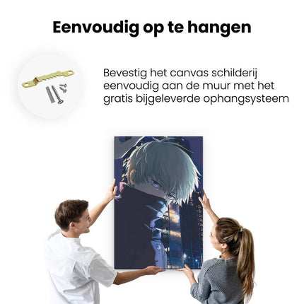 Canvas schilderij ophangen Anime Karakter Toge Inumaki