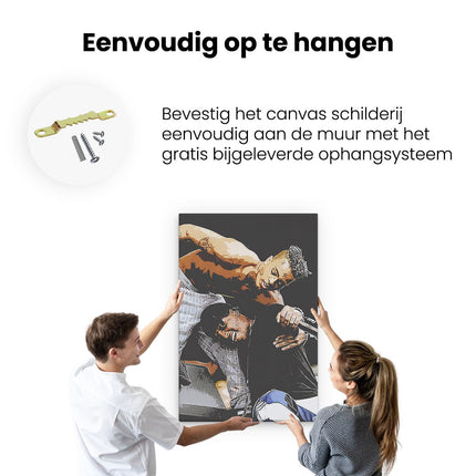 Canvas schilderij ophangen XXXTentacion op het Podium