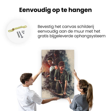 Canvas schilderij ophangen Game The Last of Us