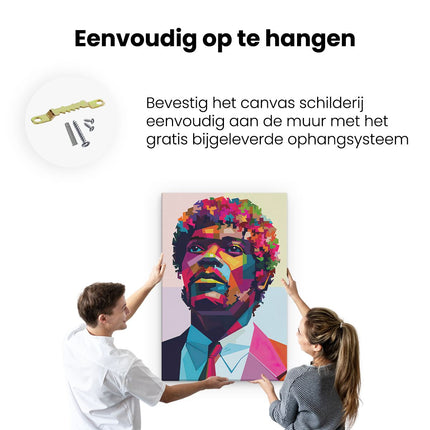 Canvas schilderij ophangen Acteur Jules Winnfield