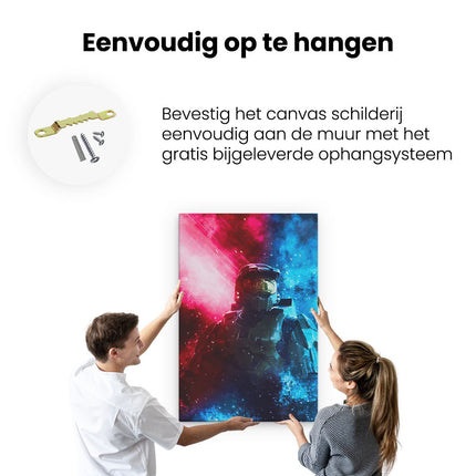 Canvas schilderij ophangen Game Halo Combat Evolved