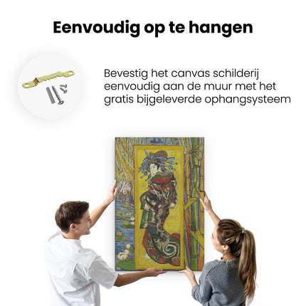 Canvas schilderij ophangen Courtisane (naar Eisen) - Vincent van Gogh