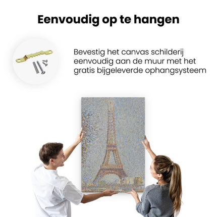 Canvas schilderij ophangen De Eiffeltoren - Georges Seurat