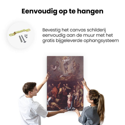 Canvas schilderij ophangen De Transfiguratie - Rafaël