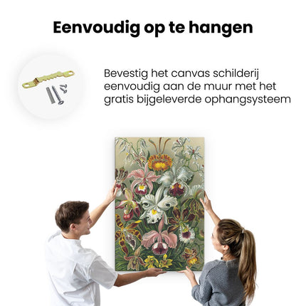 Canvas schilderij ophangen Orchidee - Bloemen - Ernst Haeckel