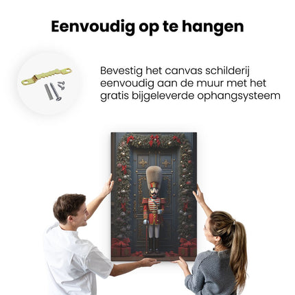 Canvas schilderij ophangen Notenkraker Soldaat - Kerst