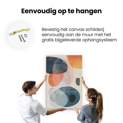 Canvas schilderij ophangen Abstracte Kleurrijke Kunst