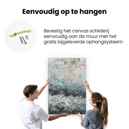 Canvas schilderij ophangen Abstract Kunstwerk van de Oceaan