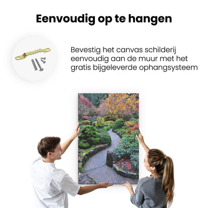 Canvas schilderij ophangen Japans Pad