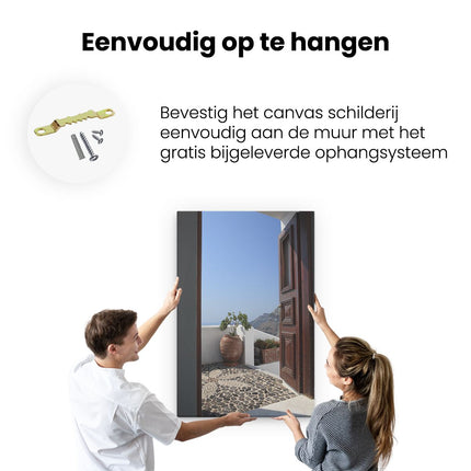 Canvas schilderij ophangen Balkon III 