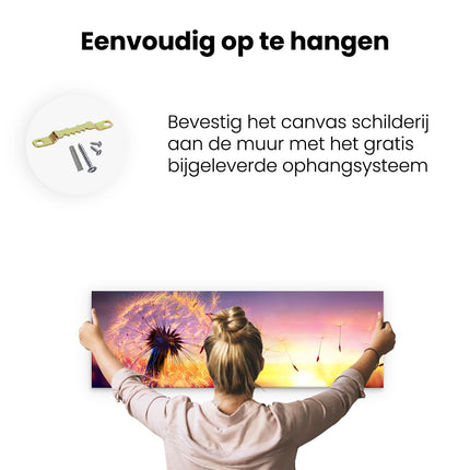 Canvas Schilderij Ophangen Schilderij Bos Bij Een Groen Meer