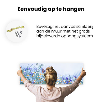 Canvas Schilderij Ophangen Schilderij Kat Met Wijde Ogen