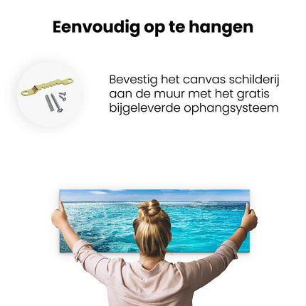 Canvas Schilderij Ophangen Schilderij Veld van Rode Klaprozen