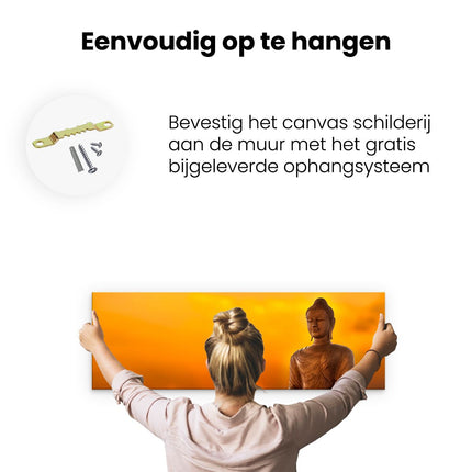 Canvas Schilderij Ophangen Schilderij Veld van Rode Klaprozen