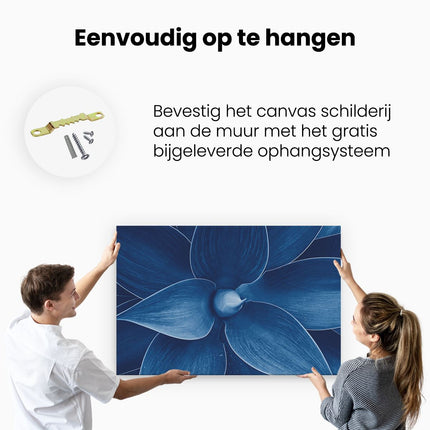 Canvas schilderij ophangen Blauwe Agave Plant - Bloem
