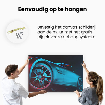 Canvas schilderij ophangen Moderne Sportwagen Auto 