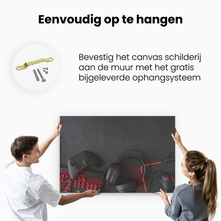 Canvas schilderij ophangen Gaming Spullen - Accessoires - Controller