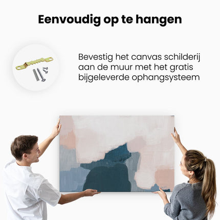 Canvas schilderij ophangen Abstracte Kunst Handgeschilderd