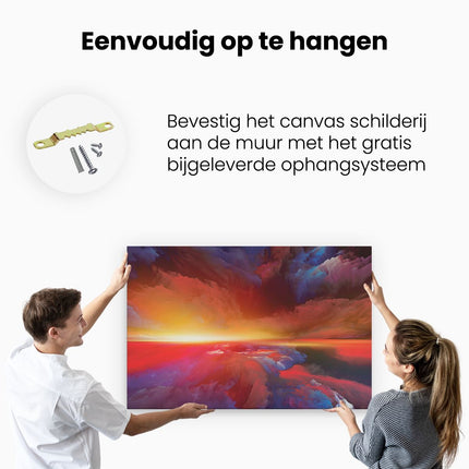 Canvas schilderij ophangen Abstracte Kunst - Dromenland