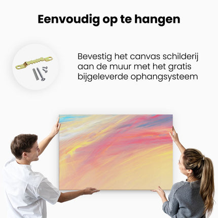 Canvas schilderij ophangen Abstracte Kunst - Artistieke Patronen