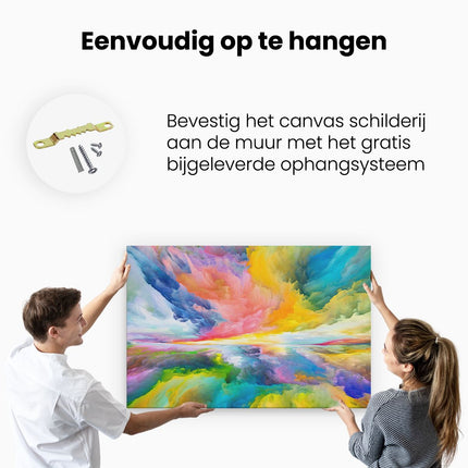 Canvas schilderij ophangen Abstracte Kunst - Dromenland