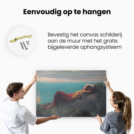 Canvas schilderij ophangen Dromen - Jozef Israëls