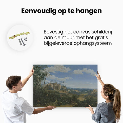 Canvas schilderij ophangen Gezicht op Olinda, Brazilië - Frans Jansz. Post