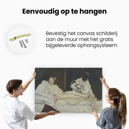 Canvas schilderij ophangen Olympia - Édouard Manet