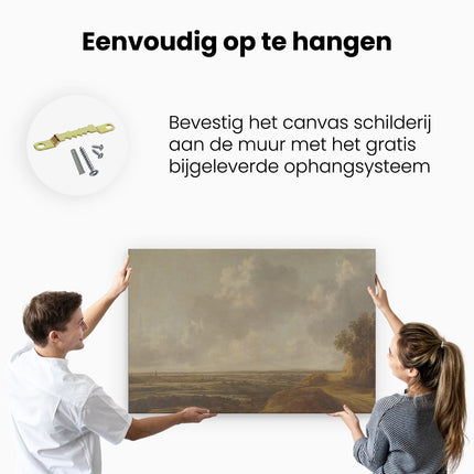 Canvas schilderij ophangen Panoramisch Landschap - François van Knibbergen