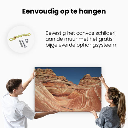 Canvas schilderij ophangen Nationaal Monument Canyon Cliffs