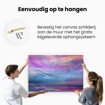 Canvas schilderij ophangen Abstract Beeld van een Bewolkte Hemel