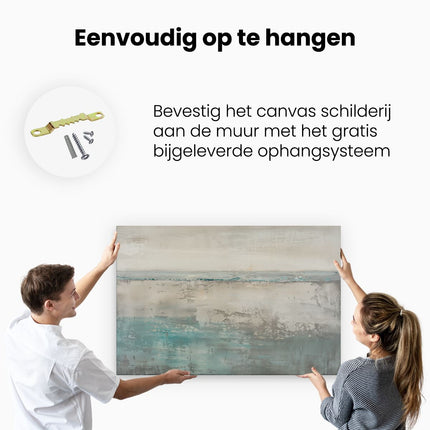 Canvas schilderij ophangen Abstract Kunstwerk van de Oceaan