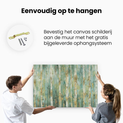 Canvas schilderij ophangen Abstract Kunstwerk van Berkenbomen