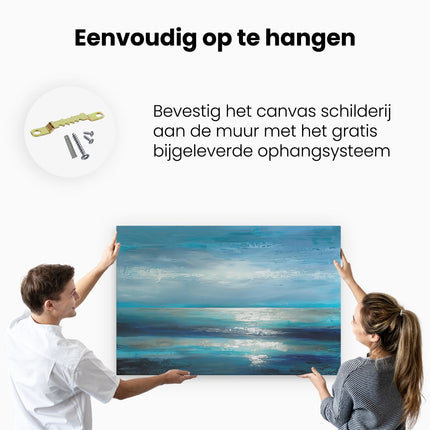 Canvas schilderij ophangen Abstract Kunstwerk van de Zee en de Lucht