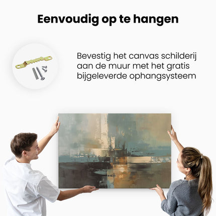 Canvas schilderij ophangen Abstract Kunstwerk van een Kruis