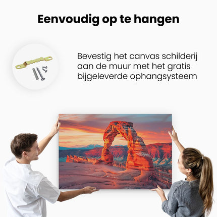 Canvas schilderij ophangen Bogen Nationaal Park, Utah, Utah, Utah, Utah,