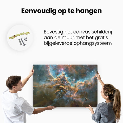 Canvas schilderij ophangen Afbeelding van een Nevel