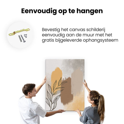 Canvas Schilderij Ophangen Abstracte Kunst Bobo