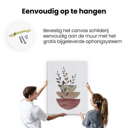 Canvas Schilderij Ophangen Abstracte Kunst Bobo Art