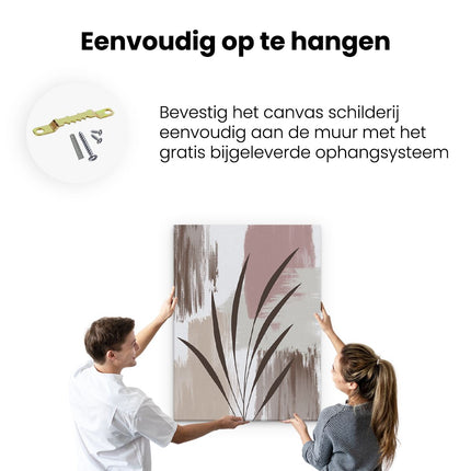 Canvas Schilderij Ophangen Abstracte Kunst Bobo Art