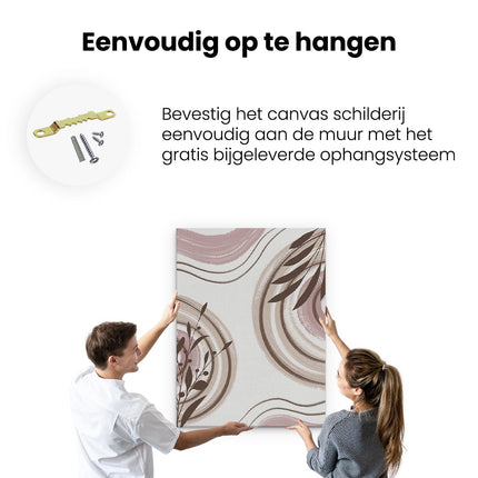 Canvas Schilderij Ophangen Abstracte Kunst Bobo Art