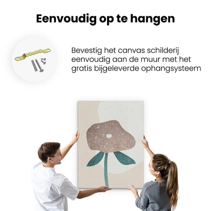Canvas Schilderij Ophangen Abstracte Kunst Bobo Art