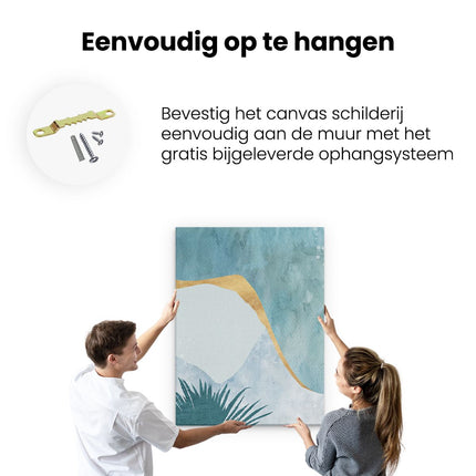 Canvas Schilderij Ophangen Abstracte Kunst
